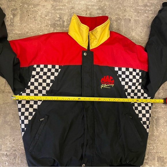 Vintage Mac Tools Racing Bomber Jacket - Checkered Flag Patterns - Men’s XXL - Picture 10 of 16